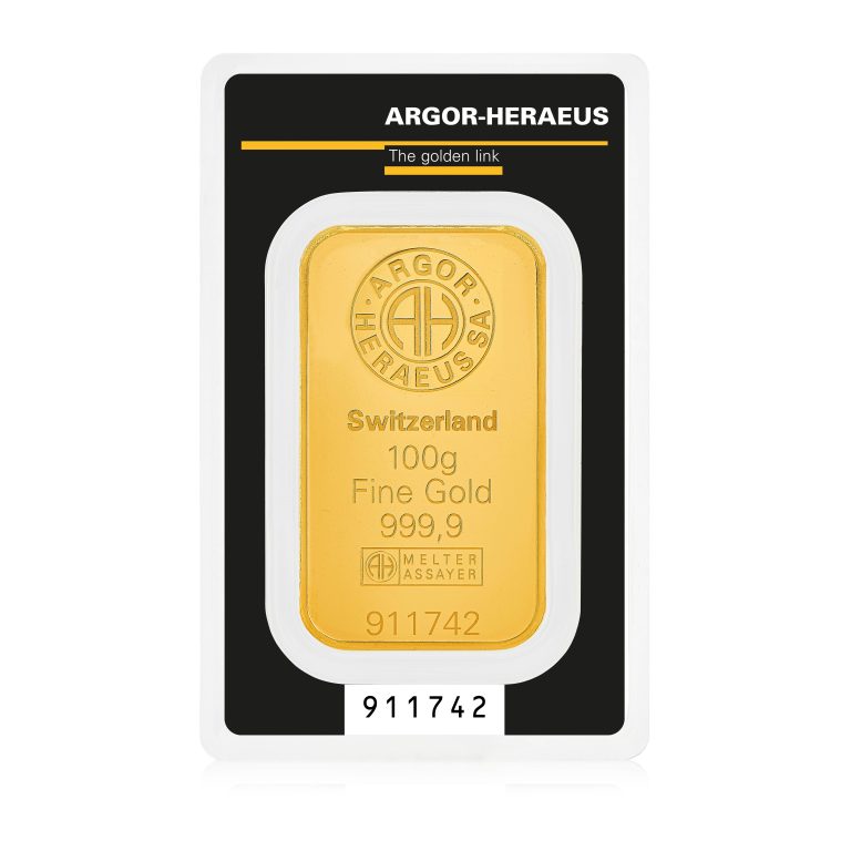 Argor Heraeus Gold Minted Bar