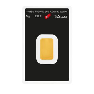 Alternative view of Argor Heraeus Gold Minted Bar 5g