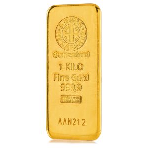 Argor Heraeus Gold Cast Bar 1kg