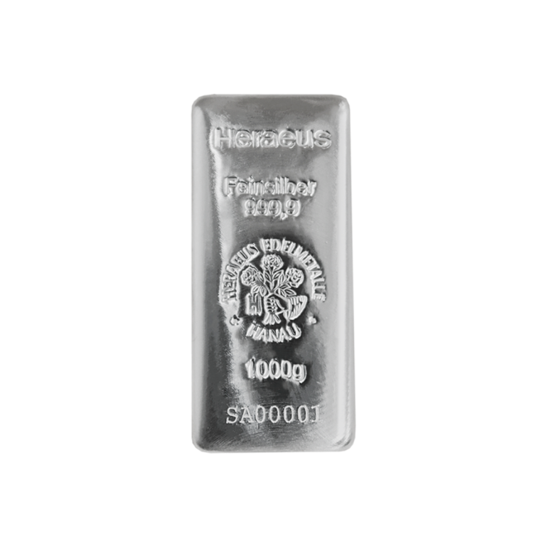 Heraeus Silver Cast Bar