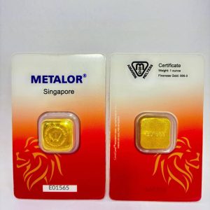 Alternative view of Metalor Gold Cast Bar 1oz