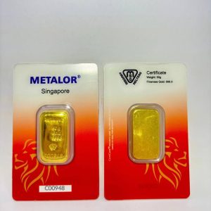 Alternative view of Metalor Gold Cast Bar 50g