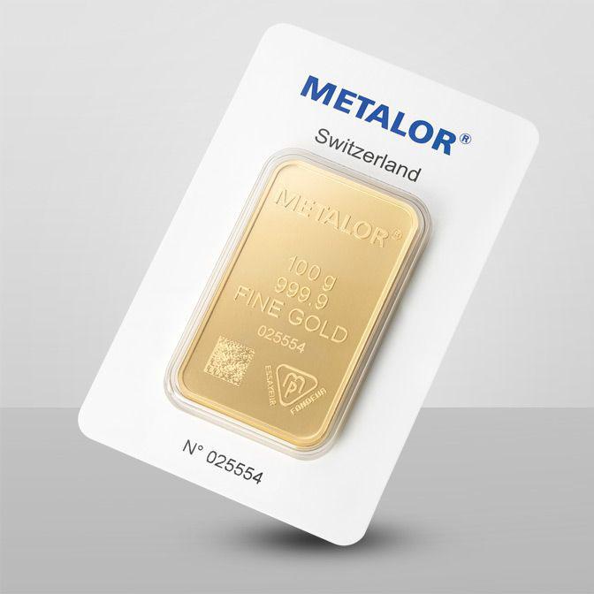 Metalor Gold Minted Bar