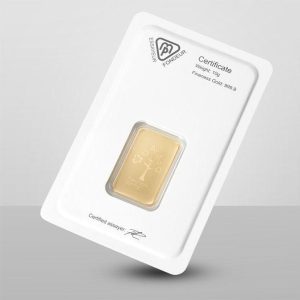 Alternative view of Metalor Gold Minted Bar 10g