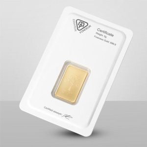 Alternative view of Metalor Gold Minted Bar 5g