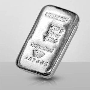 Metalor Silver Cast Bar 250g
