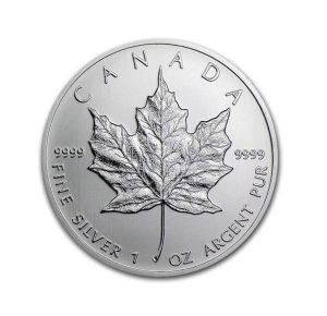 Canadian Maple Leaf 1oz silver coin
