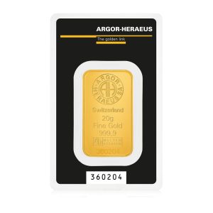 Argor Heraeus Gold Minted Bar 20g