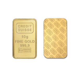 Alternative view of Credit Suisse 10g Gold Minted Bar