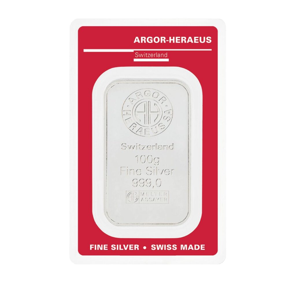 Argor Heraeus Silver Minted Bar