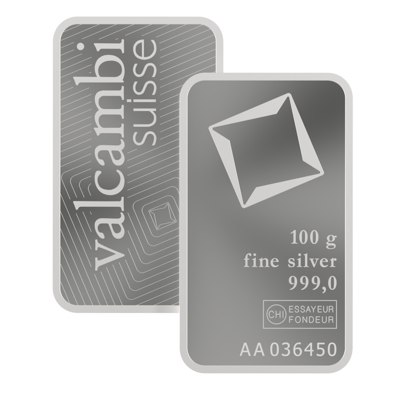 Valcambi Suisse Silver Minted Bar